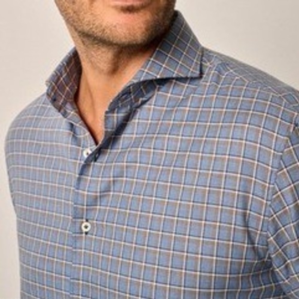 Johnnie-O Top Shelf Button Up Shirt Blaine Long Sleeves Laguna Blue‎ Preppy XL